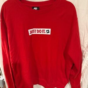 Pre loved Nike Bold Red Sweatshirt Men’s size XL
